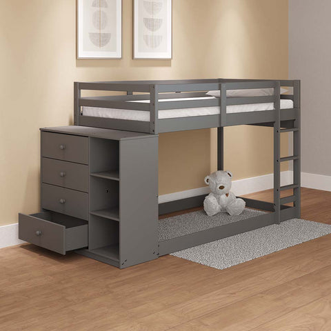ACME Gaston Gray Finish Gaston Twin/Twin Bunk Bed Model BD01372