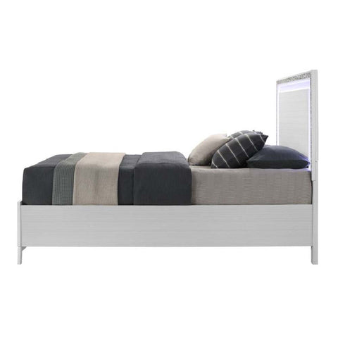 ACME Haiden LED & White Finish Haiden Queen Bed Model BD01425Q