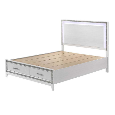 ACME Haiden LED & White Finish Haiden Queen Bed Model BD01425Q