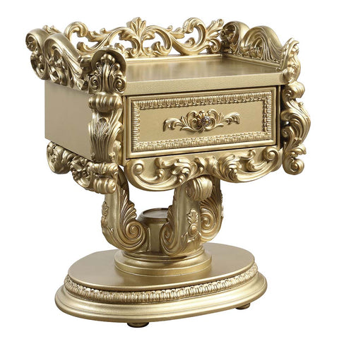 ACME Bernadette Gold Finish Bernadette Nightstand Model BD01475