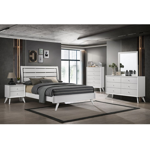 ACME Cerys White Finish Cerys Queen Bed Model BD01558Q