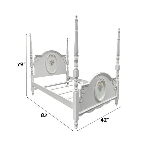 Flora Twin Bed W/Poster