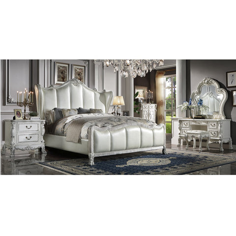 ACME Dresden Bone White Finish Dresden  Nightstand Model BD01675