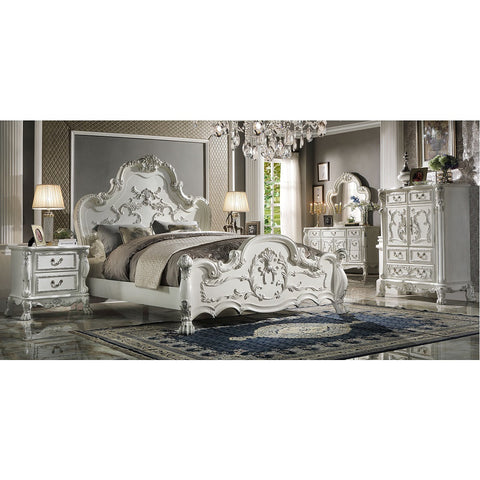 ACME Dresden Bone White Finish Dresden  California King Bed Model BD01706CK