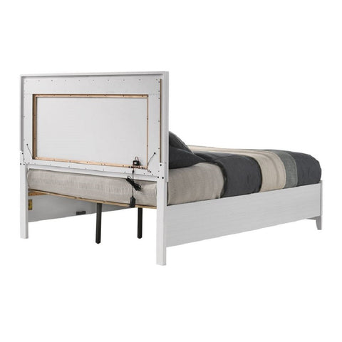 ACME Haiden LED & White Finish Haiden Eastern King Bed Model BD01742EK