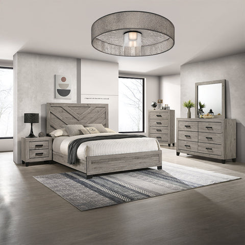 ACME Mari Light Gray Queen Bed Model BD04142Q