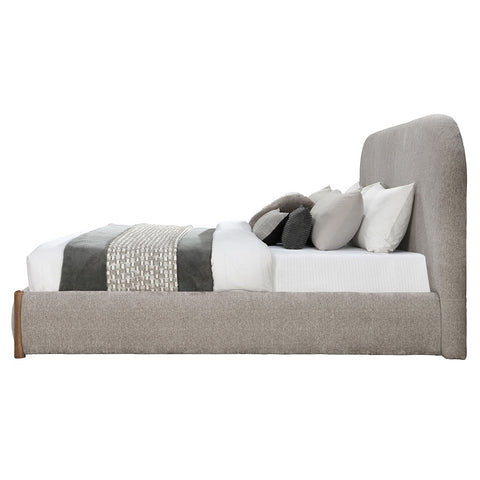 ACME Ollya Gray Linen Full Bed with Storage Model BD04590F