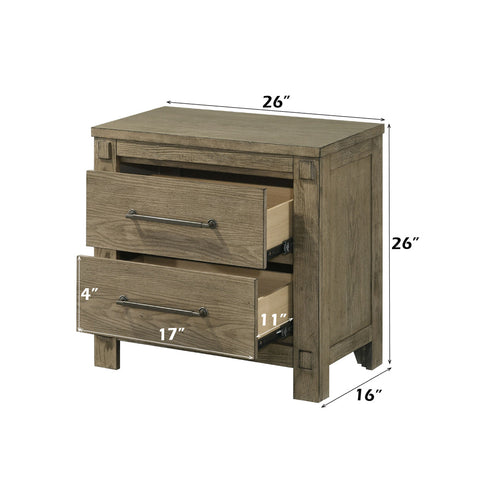 ACME Colton Antique White Oak Nightstand Model BD05293