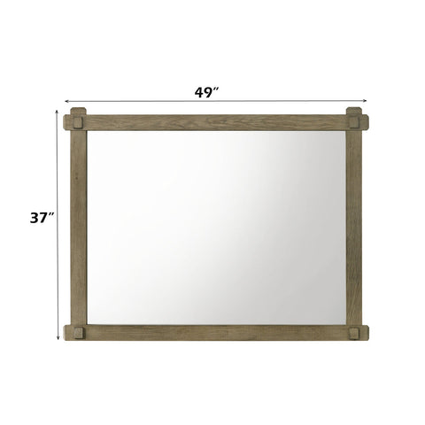 ACME Colton Antique White Oak Mirror Model BD05294