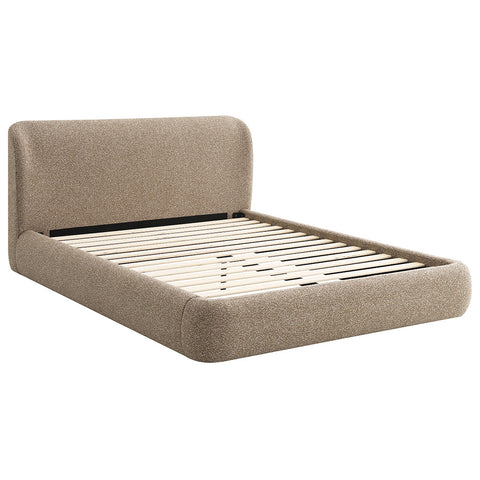 ACME Erica Dark Beige Tweed Queen Bed Model BD05442Q