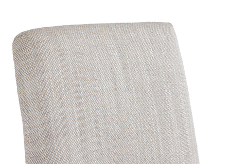 Modrest Beasley Modern Off White Linen & Brass Dining Chair Model VGMY-3756-WHT