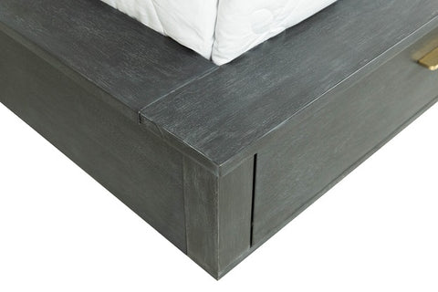 Modrest Manchester Contemporary Platform Dark Grey Ek Bed Model VGWD-HLF2-BED-EK
