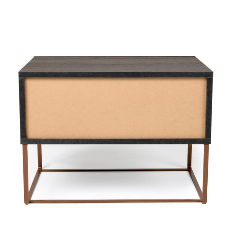 Nova Domus Benzon Italian Modern Dark Rovere Nightstand Model VGACBENZON-NS