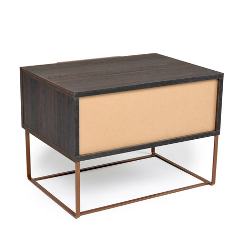 Nova Domus Benzon Italian Modern Dark Rovere Nightstand Model VGACBENZON-NS