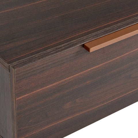 Nova Domus Benzon Italian Modern Dark Rovere Nightstand Model VGACBENZON-NS