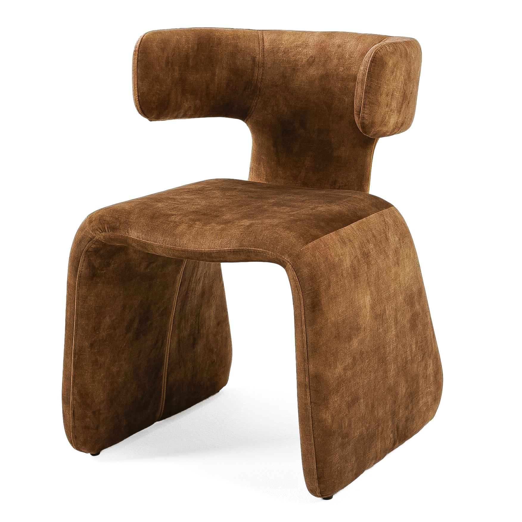 Modrest Bergman Modern Brown Velvet Dining Chair Model VGEUMC-7513CH-DECENT-004