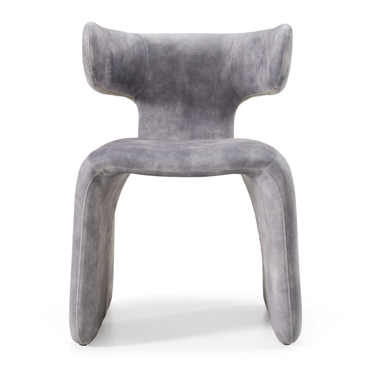 Modrest Bergman Modern Grey Blue Velvet Dining Chair Model VGEU-MC-7513CH-GRY