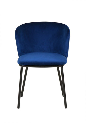 Modrest Bessie Modern Blue Velvet Dining Chair (Set of 2) By VIG Furniture