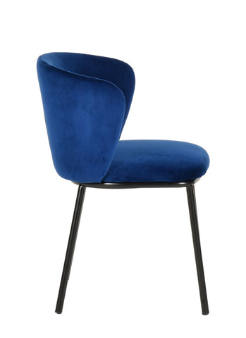 Modrest Bessie Modern Blue Velvet Dining Chair (Set of 2) By VIG Furniture