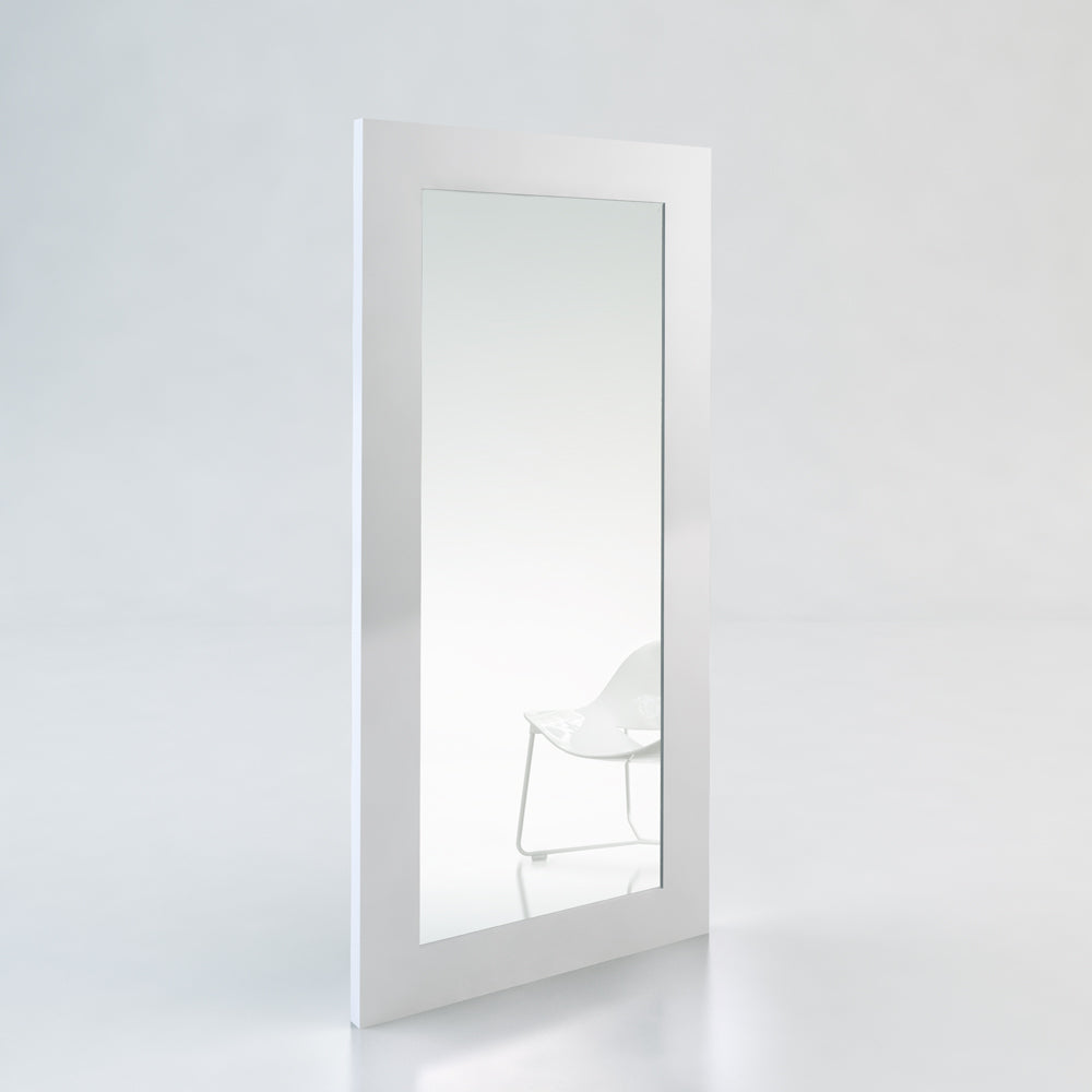 Modrest Beth Modern White Floor Mirror Model VGBB702R-WHT-MIR
