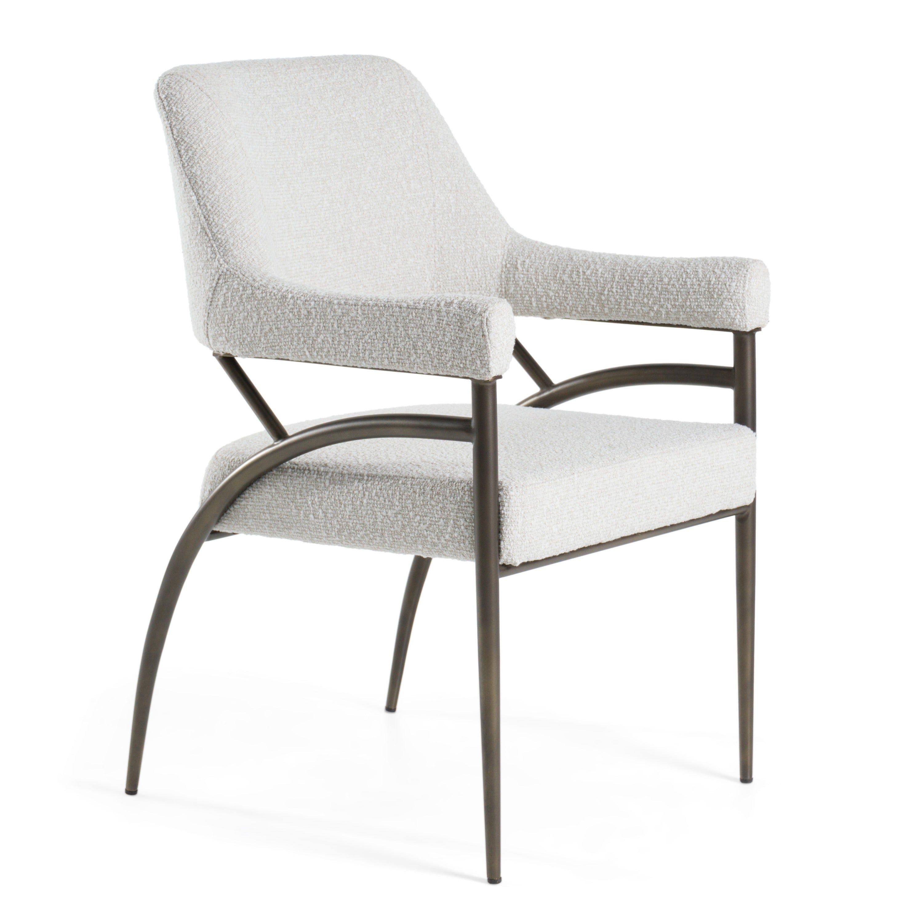 Modrest Betty Modern Off White Fabric & Bronze Dining Chair Model VGGA-6264CH-1-OFF