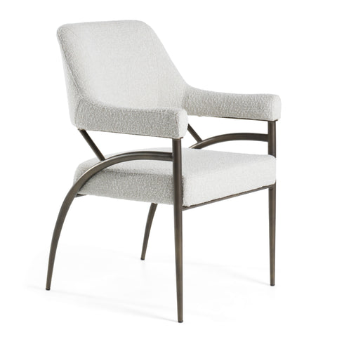 Modrest Betty Modern Off White Fabric & Bronze Dining Chair Model VGGA-6264CH-1-OFF