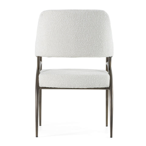 Modrest Betty Modern Off White Fabric & Bronze Dining Chair Model VGGA-6264CH-1-OFF