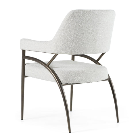 Modrest Betty Modern Off White Fabric & Bronze Dining Chair Model VGGA-6264CH-1-OFF
