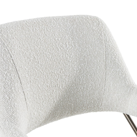 Modrest Betty Modern Off White Fabric & Bronze Dining Chair Model VGGA-6264CH-1-OFF