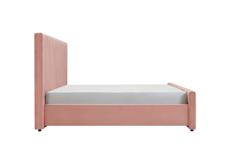 Eastern King Modrest Beverly Modern Mauve Velvet Bed Model VGJYJY-653-MAU-BED-EK