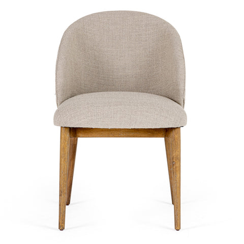 Modrest Blum Modern Beige Linen Dining Chair Model VGMY-3741-BGE