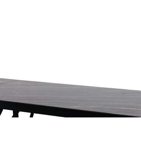 Modrest Bobby Modern Black Ceramic Extendable Dining Table Model VGYF-DT8936-BLK-DT