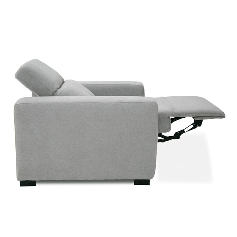 Divani Casa Bode Modern Grey Fabric Recliner Chair Model VGMB-R211-P1-CHR-M31