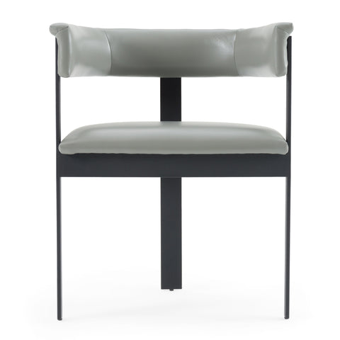Modrest Boswell Modern Grey Faux Leather & Black Dining Chair Model VGRH-RHS-DC-158-GRYBLK