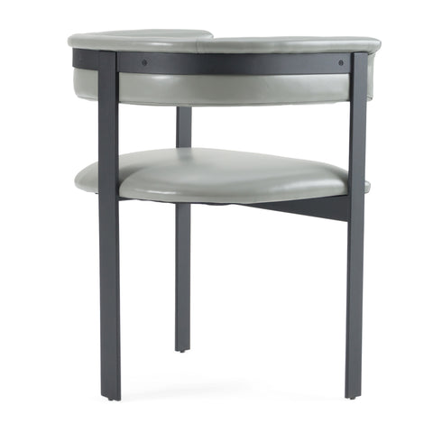 Modrest Boswell Modern Grey Faux Leather & Black Dining Chair Model VGRH-RHS-DC-158-GRYBLK