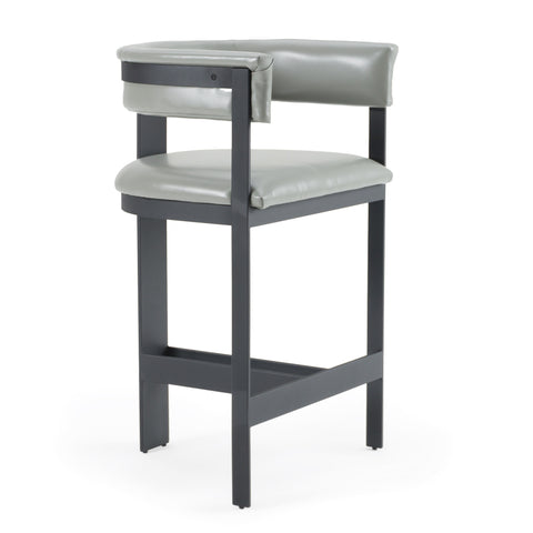 Modrest Boswell Modern Grey Faux Leather & Black Counter Chair Model VGRH-RHS-CS-158-GRYBLK