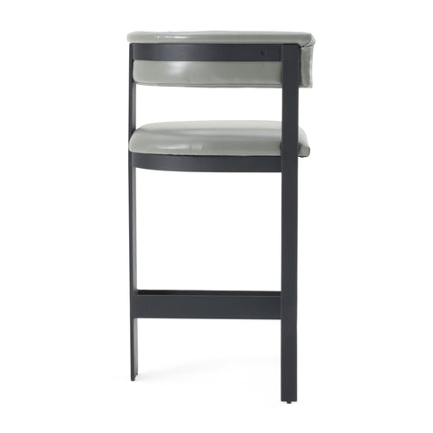 Modrest Boswell Modern Grey Faux Leather & Black Counter Chair Model VGRH-RHS-CS-158-GRYBLK