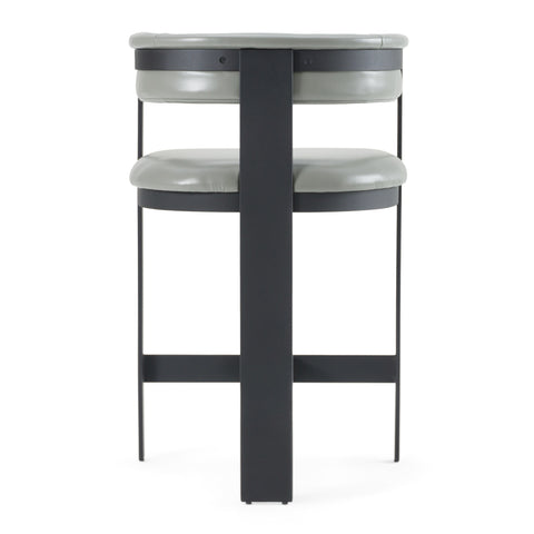 Modrest Boswell Modern Grey Faux Leather & Black Counter Chair Model VGRH-RHS-CS-158-GRYBLK