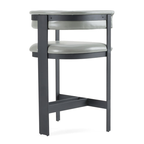 Modrest Boswell Modern Grey Faux Leather & Black Counter Chair Model VGRH-RHS-CS-158-GRYBLK