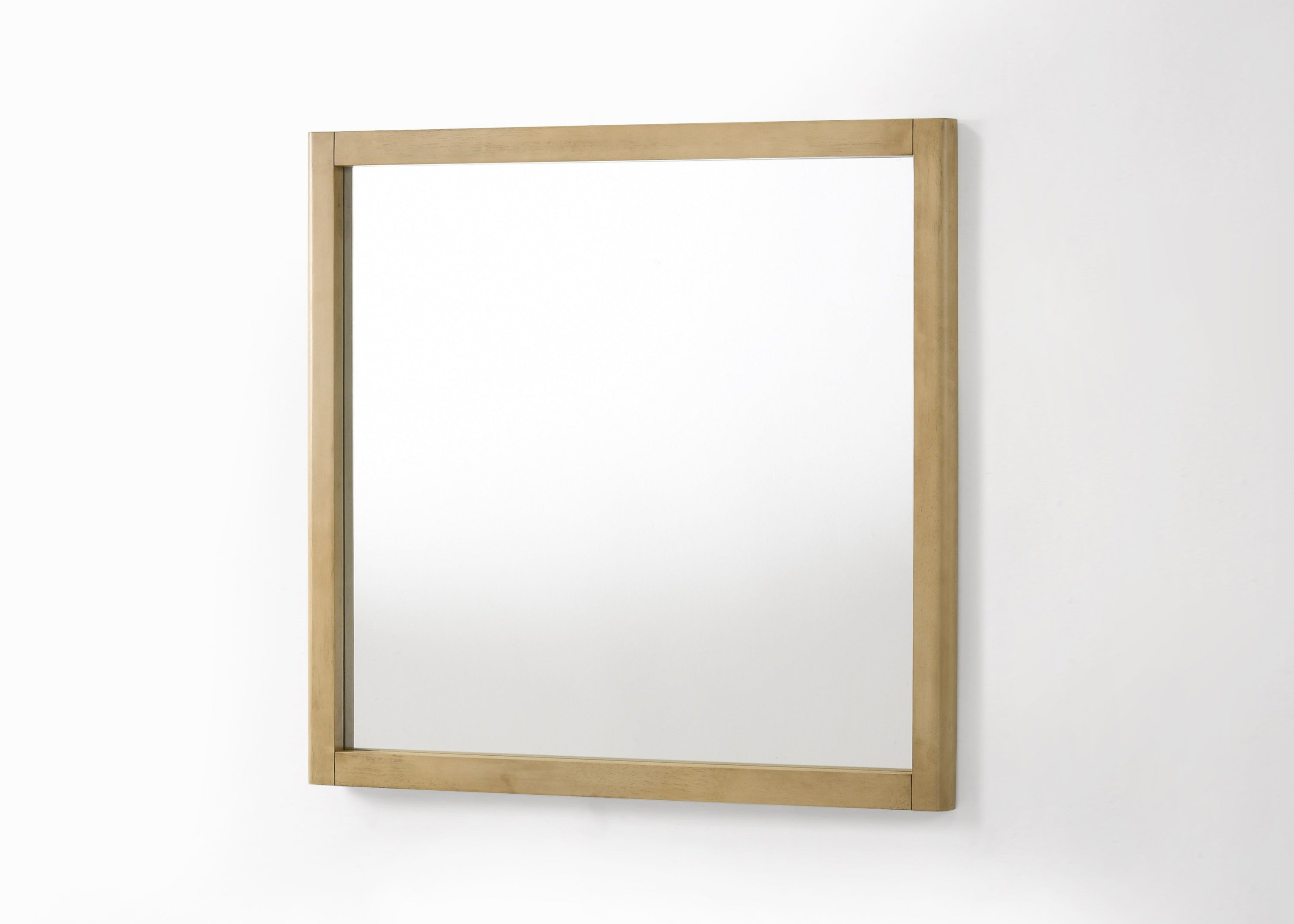 Nova Domus Santa Monica Modern Natural Oak Square Mirror Model VGMABR-144-MIR