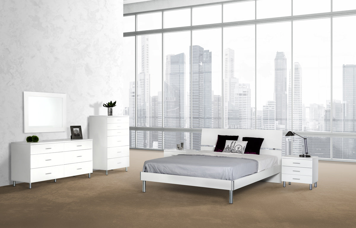 Modrest Bravo Modern White Nightstand Model VGDEB1010-WHT