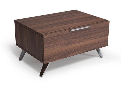 Nova Domus Brooklyn Italian Modern Walnut Nightstand Model VGACBROOKLYN-NS