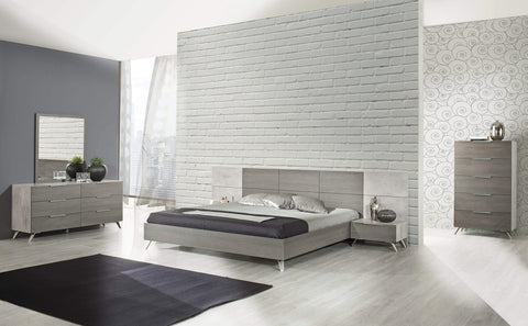 Nova Domus Bronx Italian Modern Faux Concrete & Grey Bedroom Set Model VGACBRONX-SET