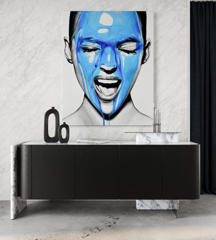 Modrest Broxburn Modern Black Oak & Faux Marble Buffet Model VGVCG2269-OAK