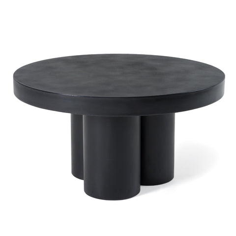 Modrest Bruni Modern Black Concrete Coffee Table Model VGGR-623840-BLK