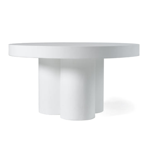 Modrest Bruni Modern White Concrete Coffee Table Model VGGR-623840-WHT