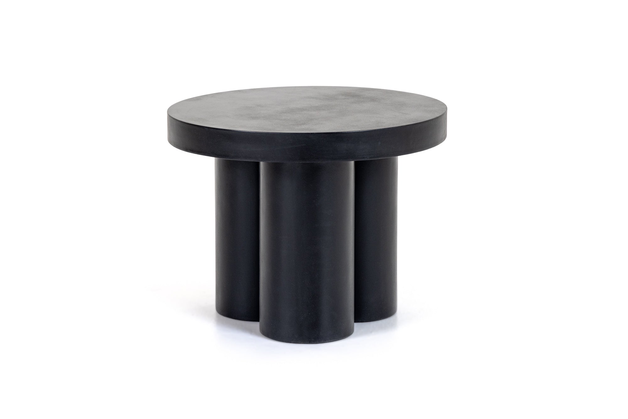 Modrest Bruni Modern Black Concrete End Table Model VGGR-623860-BLK