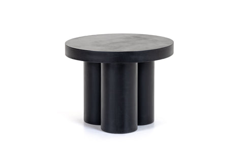 Modrest Bruni Modern Black Concrete End Table Model VGGR-623860-BLK