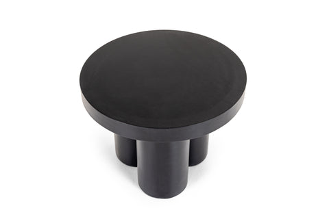 Modrest Bruni Modern Black Concrete End Table Model VGGR-623860-BLK