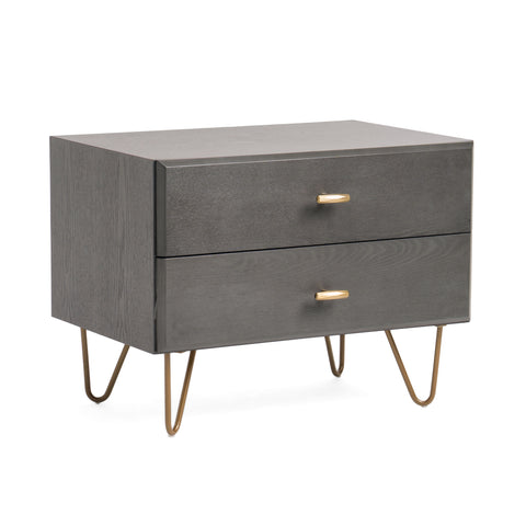 Modrest Bryan Modern Grey Nightstand Model VGMABR-82-GREY-NS